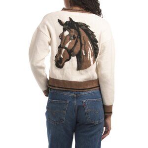 KAILY K Natural/white Horse Cardigan